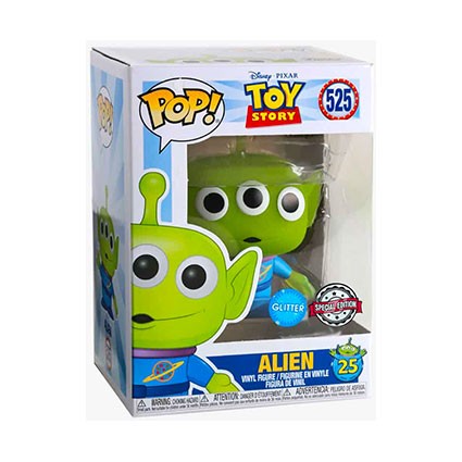 Toys Funko Pop Glitter and T-Shirt Story Alien Pizza Planet Lim...