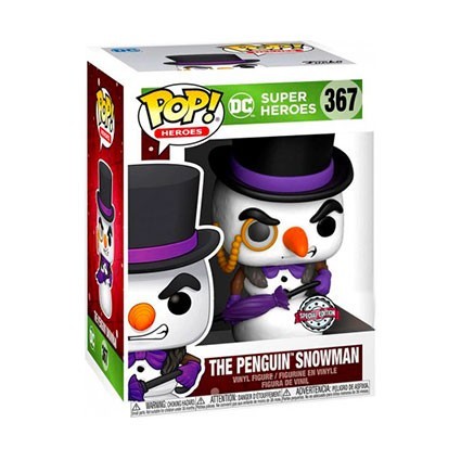 Figur Funko Pop DC Penguin Snowman Holiday Limited Edition Geneva Store Switzerland