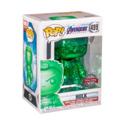 Figurine Pop Marvel Endgame Hulk avec Infinity Gauntlet Vert Chrome Edition Limitée Funko Boutique Geneve Suisse
