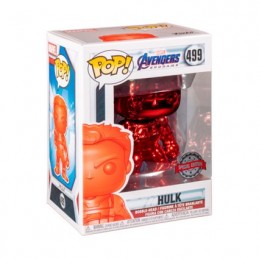 Pop Marvel Endgame Hulk with Infinity Gauntlet Red Chrome Limited Edition