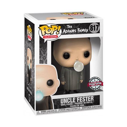 Figur Funko Pop Addams Family Fester with Lightbulb Limited Edition Geneva Store Switzerland