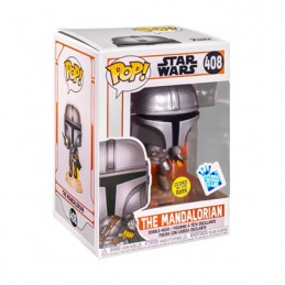 Pop Glow in the Dark Star Wars The Mandalorian Flying Limited Edition