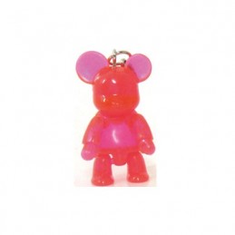 Qee Mini Bear Clear Rosa (Ohne Verpackung)