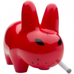 Figuren Kidrobot Frank Kozik Smorkin' Labbit Lustre Rot Gloss Genf Shop Schweiz