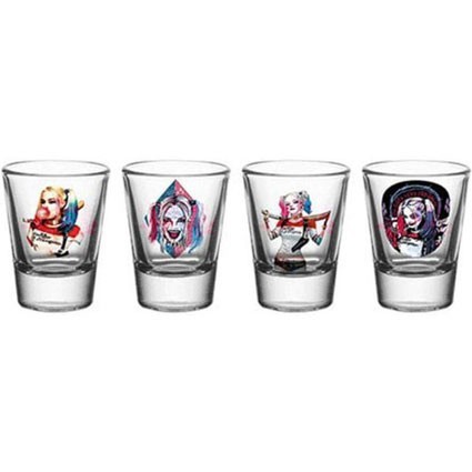 Figurine GB eye Suicide Squad Set 4 verres à shot Harley Quinn Boutique Geneve Suisse