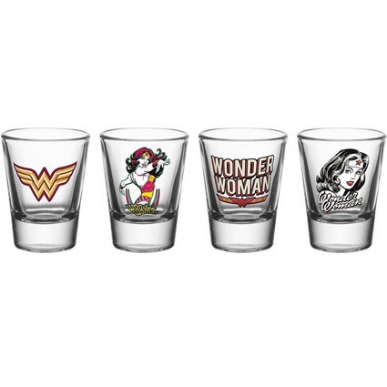 Figuren GB eye Wonder Woman Schnapsgläser 4er-Pack 60´s Pop Genf Shop Schweiz Figuren GB eye Wonder Woman Schnapsgläser 4er-Pack 60´s Pop Genf Shop Schweiz