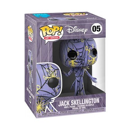 Figurine Funko Pop L'Étrange Noël de Mr Jack Jack Artist Serie Purple & Yellow dans Boîte de Protection Acrylique Edition Lim...