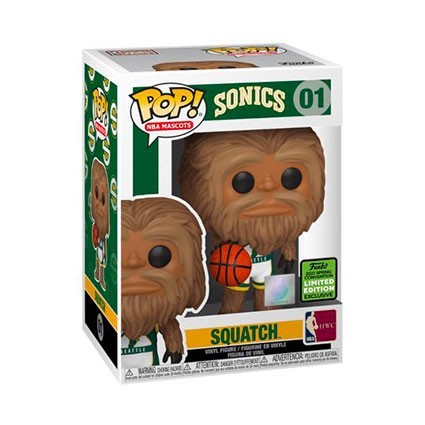 Figur Funko Pop ECCC 2021 NBA Mascots Sonic Squatch Limited Edition Geneva Store Switzerland