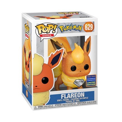 Figuren Pop WC2021 Pokemon Flareon Diamond Glitter Limitierte Auflage Funko Genf Shop Schweiz