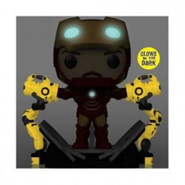 Figur Funko Pop Deluxe Glow in the Dark Iron Man 2 Iron Man MKIV with Gantry Limited Edition Geneva Store Switzerland