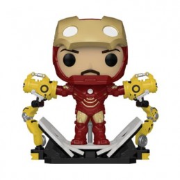 Figur Funko Pop Deluxe Glow in the Dark Iron Man 2 Iron Man MKIV with Gantry Limited Edition Geneva Store Switzerland