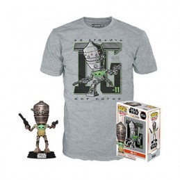 Figur Funko Pop and T-shirt Star Wars The Mandalorian IG-11 with the Child (Grogu) Limited Edition Geneva Store Switzerland