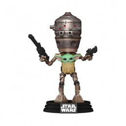 Figur Funko Pop and T-shirt Star Wars The Mandalorian IG-11 with the Child (Grogu) Limited Edition Geneva Store Switzerland