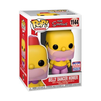 Figuren Pop SDCC 2021 The Simpsons Homer Belly Dancer Limitierte Auflage Funko Genf Shop Schweiz