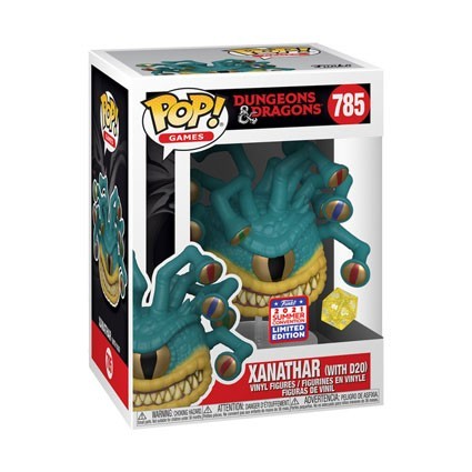 Figurine Funko Pop Métallique SDCC 2021 Dungeons et Dragons Xanathar avec D20 Edition Limitée Boutique Geneve Suisse