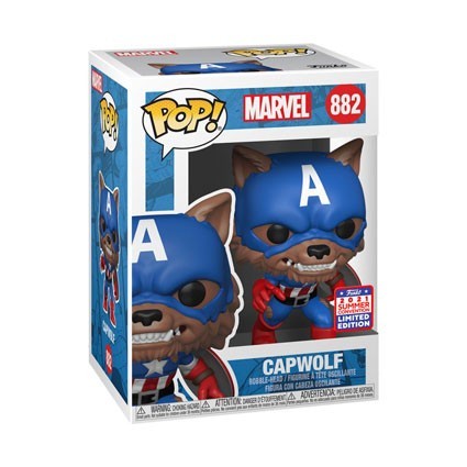 Figur Funko Pop SDCC 2021 Captain America Capwolf Year of the Shield Limited Edition Geneva Store Switzerland