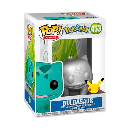Figuren Pop Metallisch Pokemon Silver Bulbasaur 25th Anniversary Limitierte Auflage Funko Genf Shop Schweiz