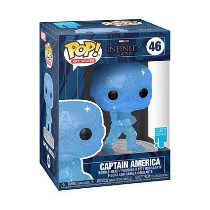 Figur Funko Pop Artist Series Infinity Saga Captain America Blue Limited Edition Geneva Store Switzerland