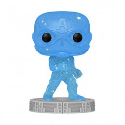 Figur Funko Pop Artist Series Infinity Saga Captain America Blue Limited Edition Geneva Store Switzerland
