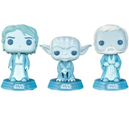 Figuren Funko Pop Phosphoreszierend Star Wars Across the Galaxy Anakin Skywalker, Yoda und Obi-Wan Kenobi 3-Pack Limitierte A...