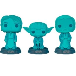 Figuren Funko Pop Phosphoreszierend Star Wars Across the Galaxy Anakin Skywalker, Yoda und Obi-Wan Kenobi 3-Pack Limitierte A...