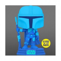 Figuren Funko BESCHÄDIGTE BOX Pop Phosphoreszierend Star Wars The Mandalorian Hologram Limitierte Auflage Genf Shop Schweiz