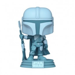 Figuren Funko BESCHÄDIGTE BOX Pop Phosphoreszierend Star Wars The Mandalorian Hologram Limitierte Auflage Genf Shop Schweiz