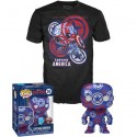 Figur Funko Pop et T-shirt Artist Series Captain America Civil War Limited Edition Geneva Store Switzerland