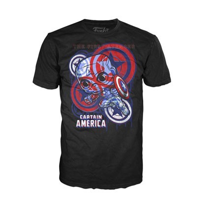 Figurine Funko T-shirt Artist Series Captain America Civil War Edition Limitée Boutique Geneve Suisse