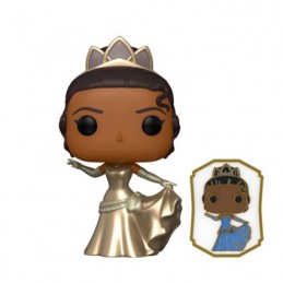 Figurine Funko Pop Disney La Princesse et la Grenouille Tiana Ultimate Princess Gold avec Pin's Edition Limitée Boutique Gene...