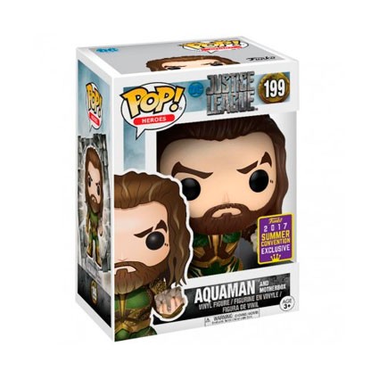 Toys Funko Pop SDCC 2017 Justice League Aquaman with Motherbox Limi
