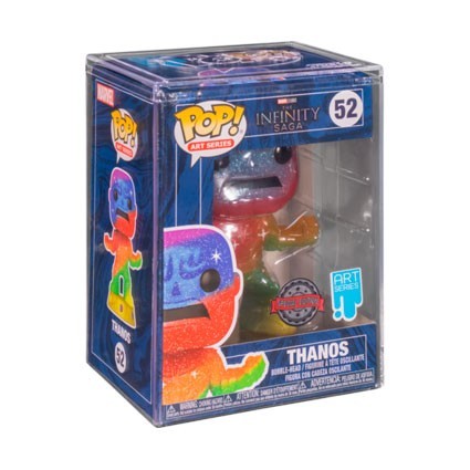 Figurine Pop Artist Series Infinity Saga Thanos Rainbow Metallic avec Boîte de Protection Acrylique Edition Limitée Funko Bou...