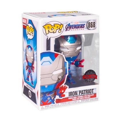 Figurine Funko Pop Métallique Avengers 4 Endgame Iron Patriot Edition Limitée Boutique Geneve Suisse
