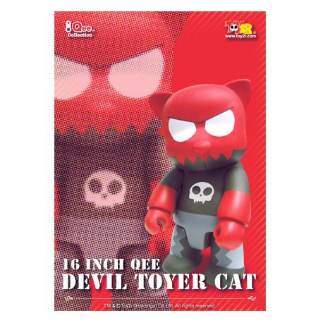 Figuren Qee Devil Toyer Cat 40 cm (Ohne Box) von Raymond Choy Toy2R Genf Shop Schweiz
