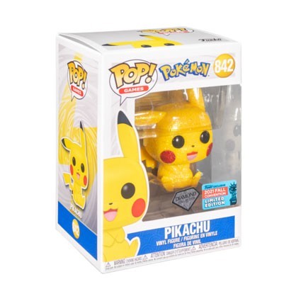 Figuren Funko Pop ECCC 2021 Diamond Pokemon Pikachu Sitting Limitierte Auflage Genf Shop Schweiz