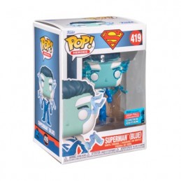 Figur Funko Pop ECCC 2021 Superman Blue Limited Edition Geneva Store Switzerland
