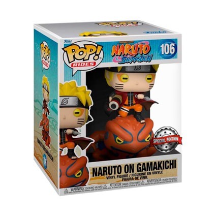 Figur Funko Pop Rides Naruto Shippuden Naruto on Gamakichi Limited Edition Geneva Store Switzerland