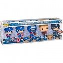BESCHÄDIGTE BOX Pop Marvel Captain America Through the Ages Limitierte Auflage