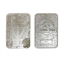 Figur FaNaTtiK Jurassic Park Replica Metal Entrance Gates (silver plated) Limited Edition Geneva Store Switzerland