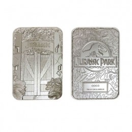 Figur Jurassic Park Replica Metal Entrance Gates (silver plated) Limited Edition FaNaTtiK Geneva Store Switzerland