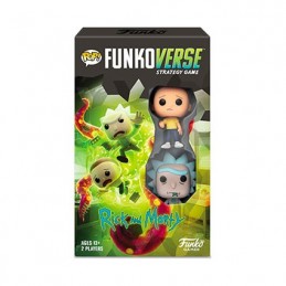 German Version Pop Funkoverse Rick and Morty Board Game 2 Character Expandalone