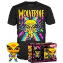 Figuren Funko Pop und T-shirt Marvel Blacklight Wolverine Limitierte Auflage Genf Shop Schweiz