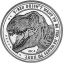 Figur FaNaTtiK Jurassic Park Collectable Coin 25th Anniversary T-Rex Silver Limited Edition Geneva Store Switzerland