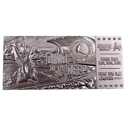 Figurine FaNaTtiK Jurassic Park réplique Ticket Mosasaurus Edition Limitée (plaqué argent) Boutique Geneve Suisse Figurine FaNaTtiK Jurassic Park réplique Ticket Mosasaurus Edition Limitée (plaqué argent) Boutique Geneve Suisse