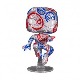 Figur Funko Pop Artist Series Spider-Man Patriotic Age Hard Acrylic Protector Limited Edition Geneva Store Switzerland