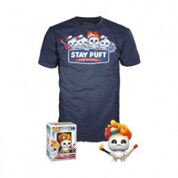 Figurine Funko Pop Phosphorescent et T-shirt SOS Fantômes L'Héritage Stay Puft Quality Marshmallows Edition Limitée Boutique ...