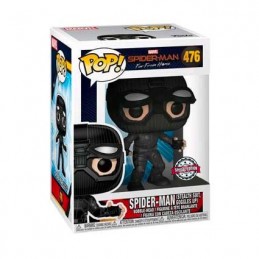 Figur Funko Pop Spider-Man Far From Home Spider-Man in Stealth Suit with Goggles Up Limited Edition Geneva Store Switzerland