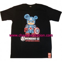 Figur  T-shirt Captain Bear America Limited Edition Geneva Store Switzerland