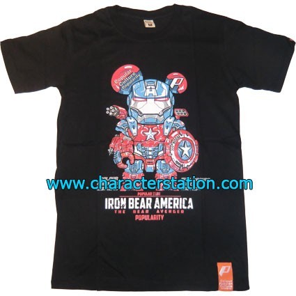 Figur  T-shirt Iron Bear America Limited Edition Geneva Store Switzerland