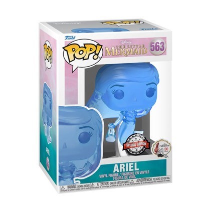 Figurine Funko Pop Bleu Translucide La Petite Sirène 1989 Ariel avec Sac Edition Limitée Boutique Geneve Suisse